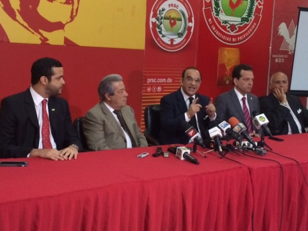 El presidente del Conep, Rafael Blanco Canto, fue recibido en la sede del PRSC por el presidente de la organización, Federico Antún Batlle./elDinero