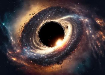 Sagitario A* se estima que es cuatro millones de veces más masivo que el Sol, pero es mucho menos luminoso que los agujeros negros de otras galaxias observadas hasta hoy. - Fuente externa.