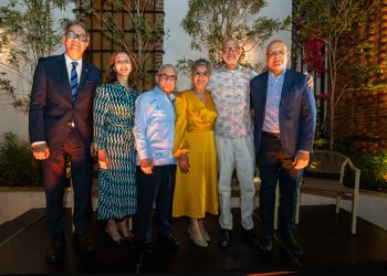 De izquierda a derecha, los señores José Mármol, Carmen Rita Cordero, Bolívar Troncoso, Cándida Castillo “Mechi, Rafael Puello y José Enrique Delmonte.- Fuente externa.