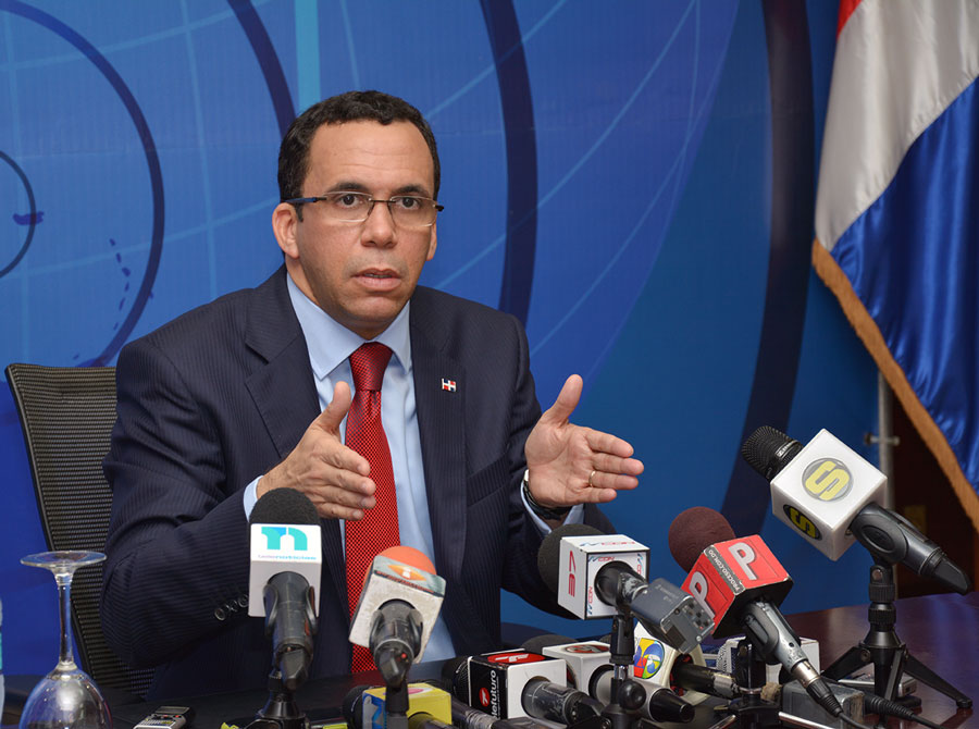 Andrés Navarro, canciller de República Dominicana. /GABRIEL ALCÁNTARA.
