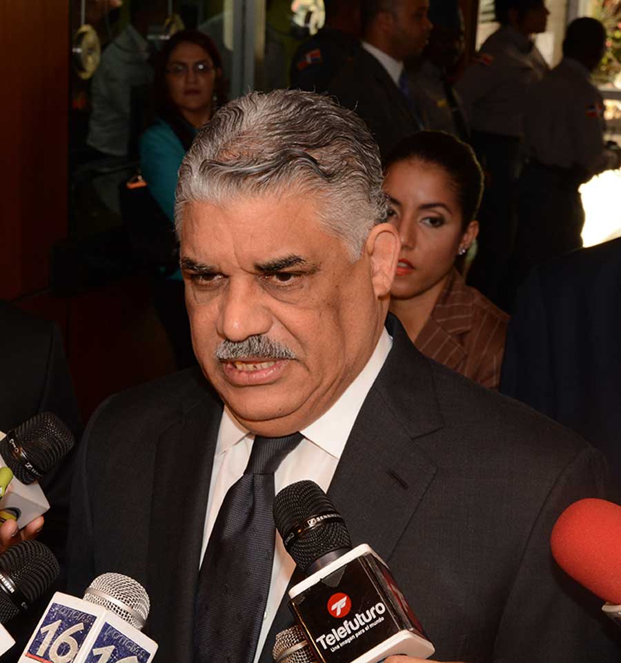 Miguel Vargas, canciller de la República. | Lésther Álvarez