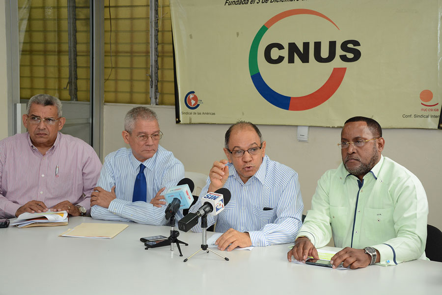 Los representantes del sector sindical piden al Gobierno que los apoye en su posición ante el CNS./Lésther Alvarez