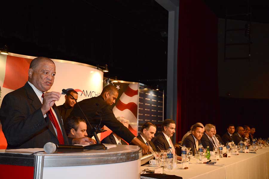 Gary Ward habló al participar en el almuerzo mensual de la Cámara Americana de Comercio de la República Dominicana (Amchamd-RD). | Lésther Álvarez