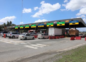 Peaje de la autopista Duarte. - Fuente externa.