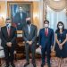 Dante Mossi, presidente ejecutivo del Banco Centroamericano de Integración Económica (BCIE), fue recibido por el presidente de República Dominicana, Luis Abinader, este 14 de diciembre en el Palacio Nacional