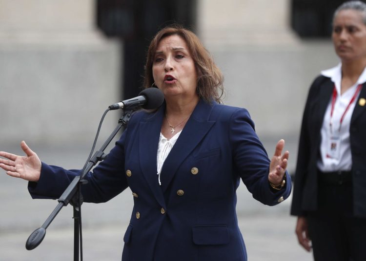 Dina Boluarte, presidenta de Perú. | Paolo Aguilar, EFE.