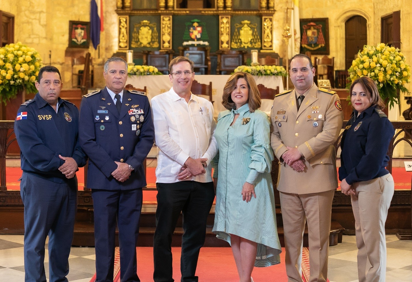 dominican watchman coronel adames, coronel fernando hernández, mario gamundi, lucile houellmont, jean amilcar romero y coronel carmen de la rosa