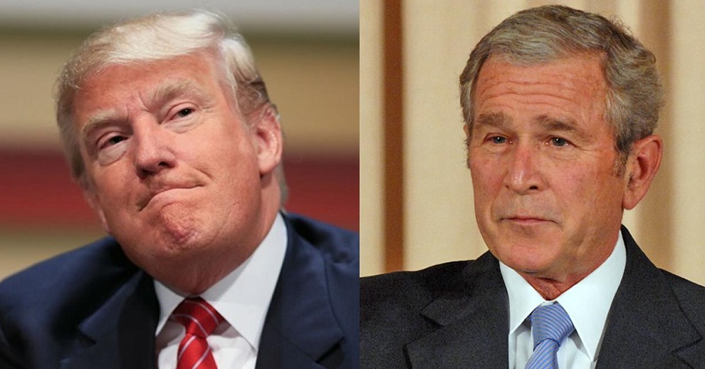 donald trump vs george w bush 2