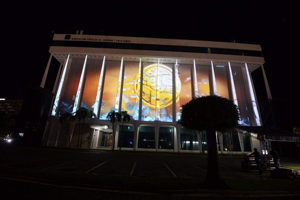 edificio apap, cero de oro en video mapping1