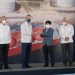 Edwin De los Santos, Luis Abinader, Sung-Uk Yu, Rolando González Bunster y Félix García.