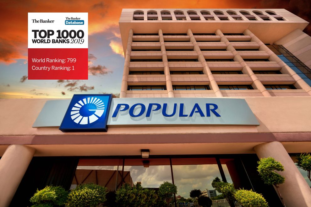 el banco popular dominicano es el banco 799 en lista de los 1000 mejores bancos de the banker