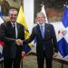 El presidente Luis Abinader y su homólogo de Ecuador, Guillermo Lasso. | Fuente externa.