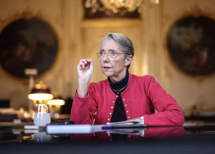 Elisabeth Borne, primera ministra de Francia.