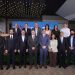 Embajador de Israel, Raslan Abu Rukun junto a la nueva directiva de la Cámara de Comercio Domínico-Israelí.
