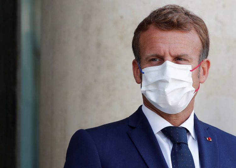 French President Macron meets Madagascar President Rajoelina in Paris