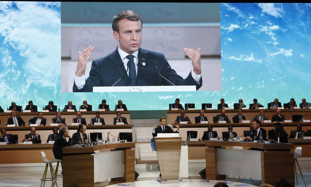 enmanuel macron cumbre clima dic 2017