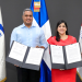 Erick Guzmán, director general de Insposdom, Biviana Riveiro Disla, directora ejecutiva. | Fuente externa.