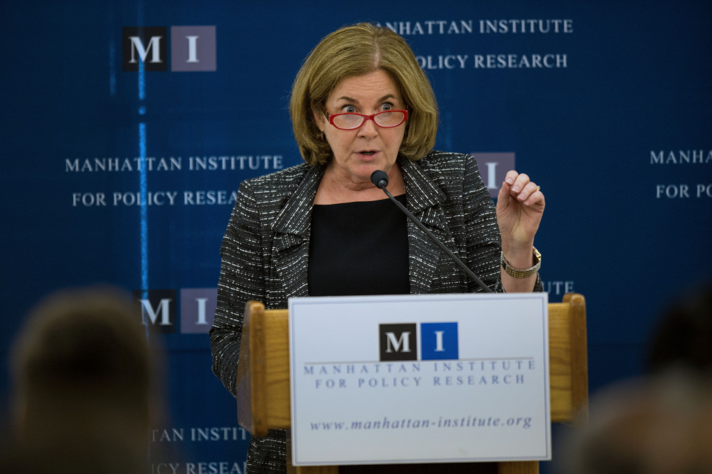 federal reserve bank of kansas city president esther george speaks at the cornell club