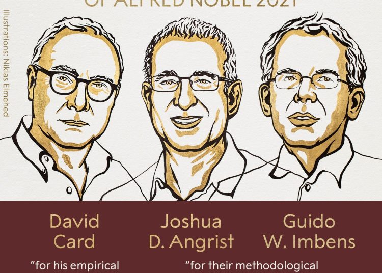 Nobel.- David Card, Joshua Angrist y Guido Imbens, galardonados con el Nobel de Economía