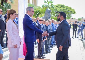 Presidentes de Guyana y República Dominicana. - Fuente externa.