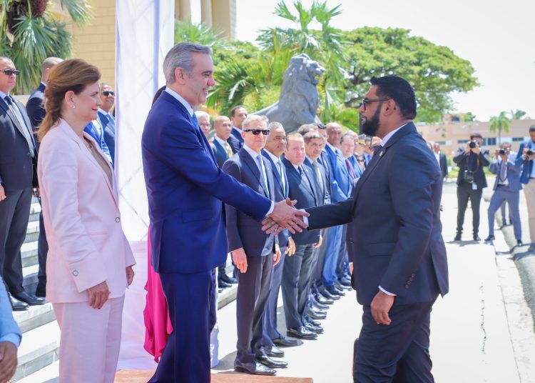 Presidentes de Guyana y República Dominicana. - Fuente externa.