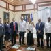 El presidente Luis Abinader y el expresidente chileno Eduardo Frei se reunieron en el Palacio Nacional acompañados de autoridades de ambos países para tratar los puntos en común para un eventual tratado comercial entre ambos países. | Fuente externa.