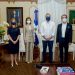 Ana Figueiredo, Raquel Peña,  Luis Abinader Corona y Patrick Drahi.