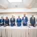 El convenio fue rubricado por el ministro de la Presidencia, Joel Santos Echavarría; e director ejecutivo del Gabinete de Innovación y Desarrollo Digital, Bartolomé Pujals; y el secretario de Estado por Ley en los Despachos de Transparencia y Lucha contra la Corrupción, Jaime Turcios. - Fuente externa.