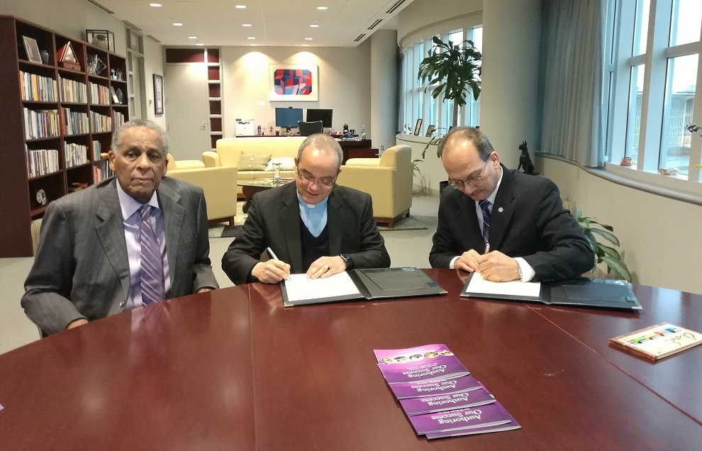 firma convenio pucmm y suny albany