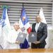 Contralor general de la República, Félix Santana García, y el director general del Ign-Jjhm, Bolívar Matías Troncoso Morales.- Fuente externa.