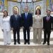 Leonardo Aguilera, presidente ejecutivo de Banreservas, estuvo acompañado en el oficio religioso por Ian Rondón, vicepresidente ejecutivo de AFI Reservas y miembros de los organismos directivos de esa entidad.