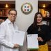 El rector Miguel Fiallo Calderón y Yenny Polanco Lovera.