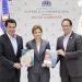 Entrega de estudio de carga turística al ministro de Turismo, David Collado y a la vicepresidenta Raquel Peña por parte del director de la DGAPP, Sigmund Freund.