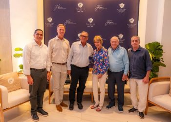 Jack Nicklaus durante su visita a Cap Cana para dar seguimiento al desarrollo de Las Iguanas Golf Course.