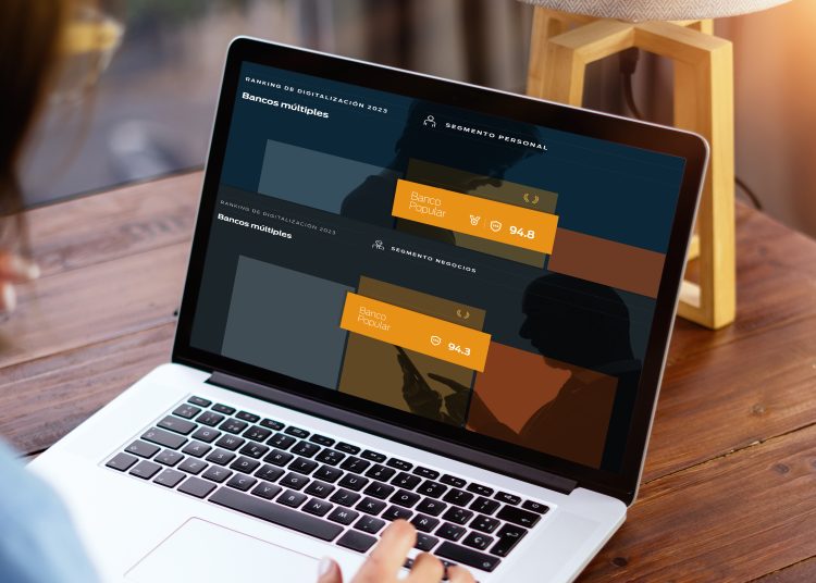 en 2023, el 45.6% de las transacciones en los bancos múltiples se realizan a través de los canales digitales. | Fuente externa.