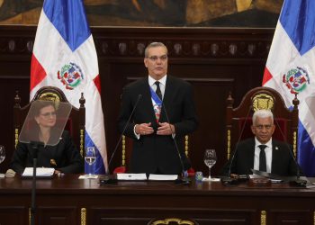Luis Abinader, en su cuarta rendición de cuentas. - Fuente externa.