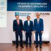 Germán Granda, reverendo padre Secilio Espinal y José Mármol. Fuente externa.