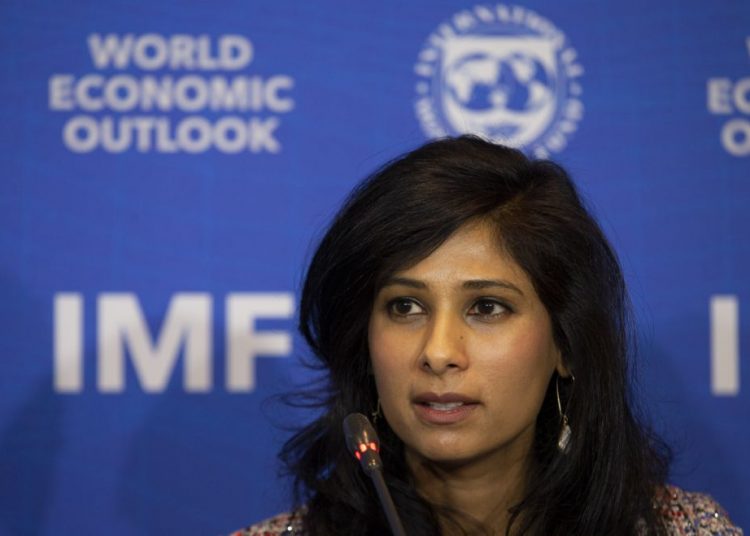 Gita Gopinath, economista jefe del Fondo Monetario Internacional. | Esteban Felix, AP.