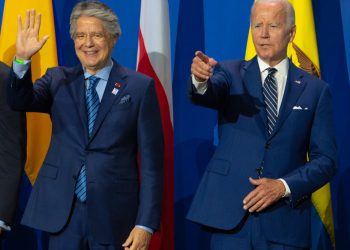 El presidente de Ecuador, Guillermo Lasso y su homólogo estadounidense, Joe Biden. | Fuente externa.