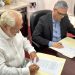 InterEnergy Group (IEG) y Guyana Power & Light, Inc. (GPL) durante la firma del memorando de entendimiento. - Fuente externa.