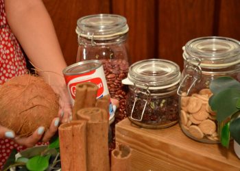 Ingredientes de habichuelas con dulce. | Lésther Álvarez.