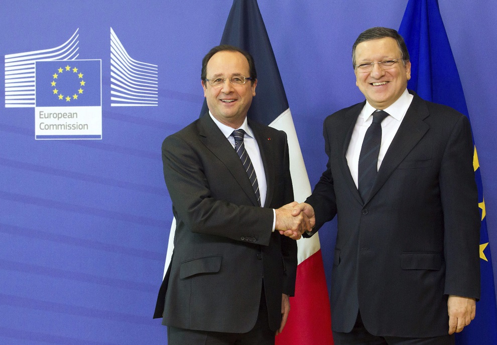 el presidente de la comisiÓn europea josÉ manuel durao barroso se reÚne con su homÓlogo francÉs franÇois hollande