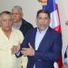 Limber Cruz, ministro de Agricultura, ofreció declaraciones junto a arroceros dominicanos. - Ronny Cruz.