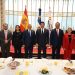 Leonardo Aguilera, presidente ejecutivo de Banreservas, ofrece las cifras logradas por la institución en Fitur 2026 durante el desayuno ofrecido por el Ministerio de Turismo a miembros de la prensa y comunicadores.