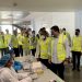 El ministro de Turismo, David Collado y su equipo de trabajo, durante su visita a las instalaciones del AILA–JFPG.