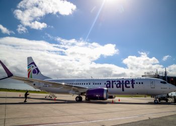 Avión de la aerolínea Arajet. - Fuente externa.