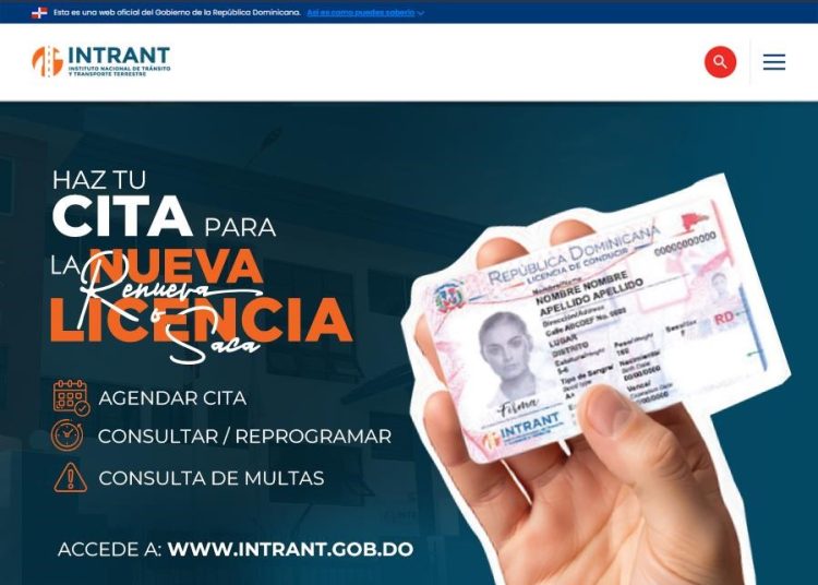 El Intrant pone a disposición de los ciudadanos un sistema en línea para agendar citas de licencias de conducir y consultar multas pendientes.