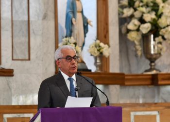 Martín Robles Morillo, durante misa por los 16 años de la ETED. Fuente externa.