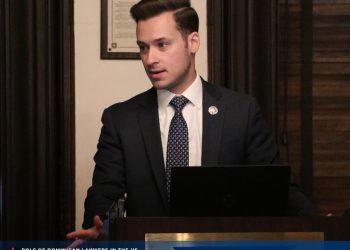 El presidente de Dominican Bar Association, Jeffrey Saavedra.