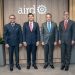 Julio Moltó, ministro de Comercio e Industrias Panamá, Julio V. Brache presidente de la AIRD, Víctor Bisonó, ministro del MICM y Mario Pujols, vicepresidente ejecutivo de la AIRD.